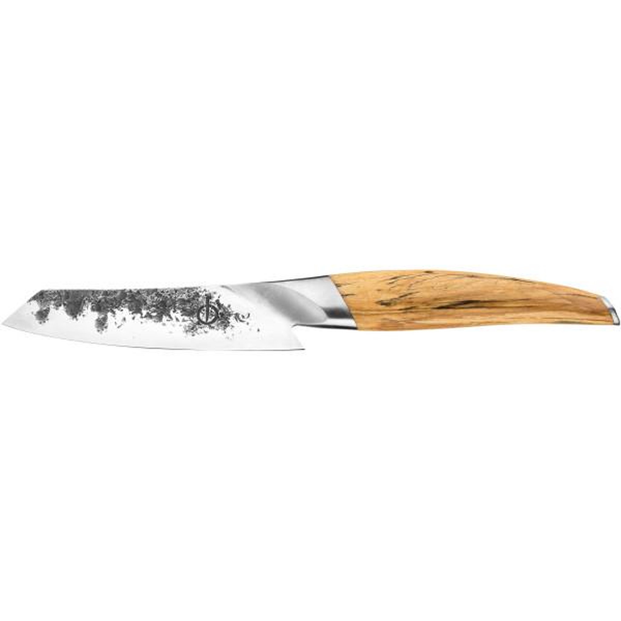 Voir la diapositive 4 : Kata Couteau Santoku - FORGED - KATAI - Acier VG10 - Manche en bois de racine - L 14 cm