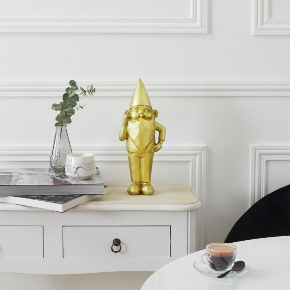 Paris Prix Statuette Design  Nain de Jardin Star  33cm Or