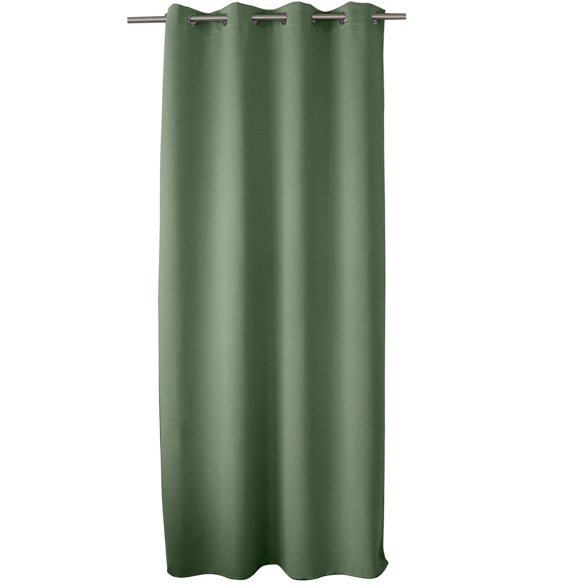 TOILINUX Rideau occultant Basic à 8 œillets - 140 x 240 cm - Vert Argile