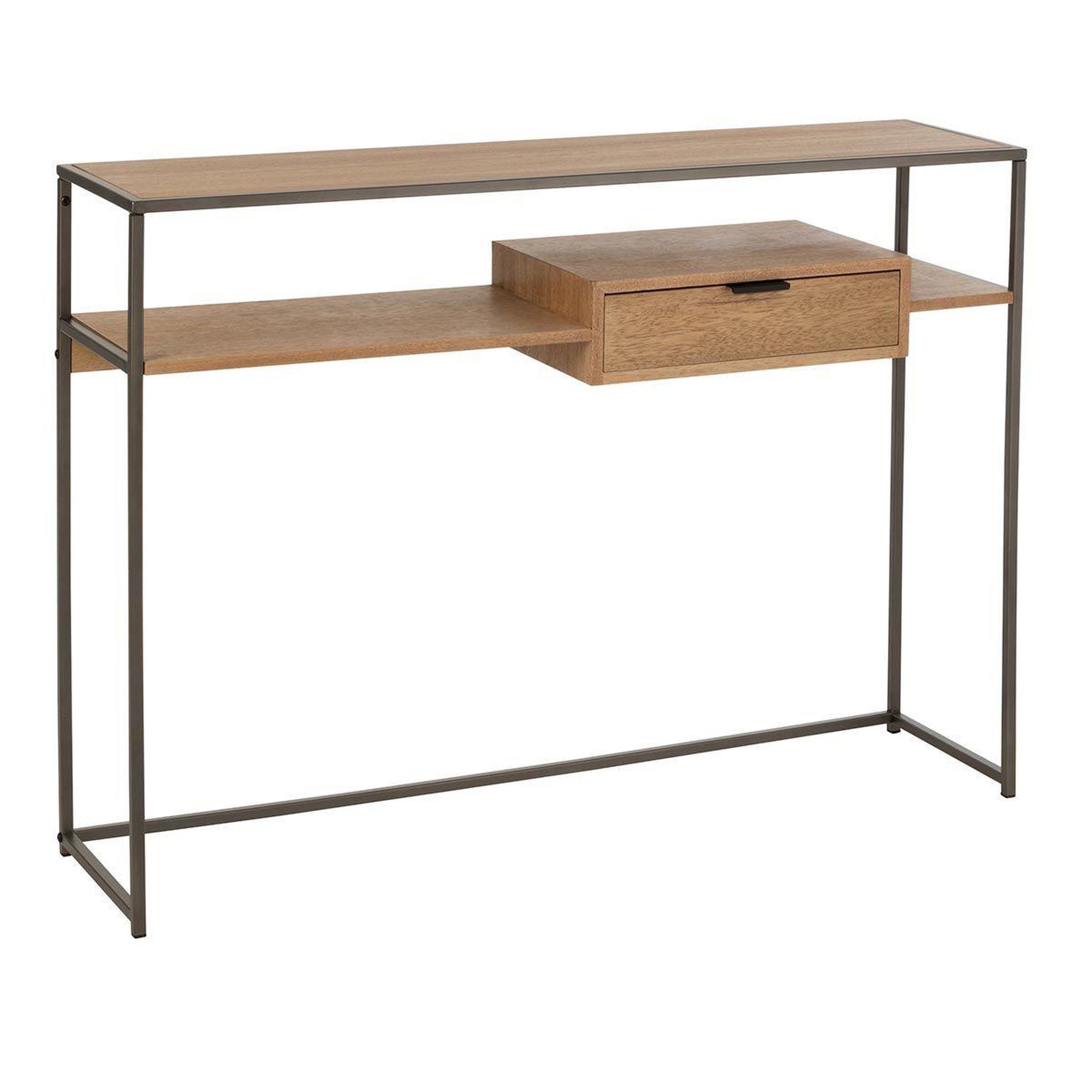 J-LINE Console 1 tiroir design  giuseppe  120cm naturel