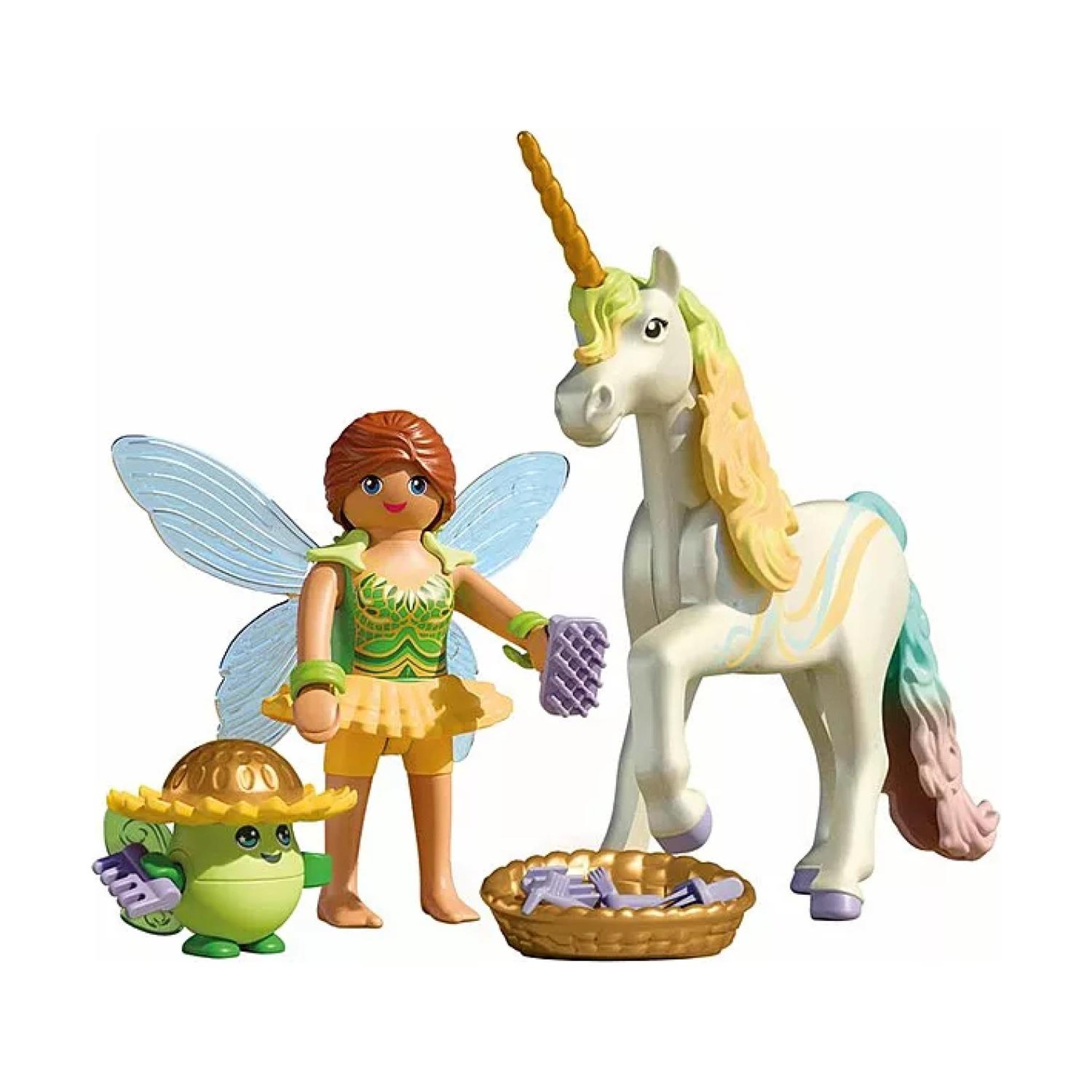 Voir la diapositive 2 : PLAYMOBIL Magic Unicorns Licorne Fleur d'arc-en-ciel avec fée