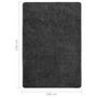 Voir la diapositive 5 : VIDAXL Tapis shaggy antiderapant Gris 160x230 cm
