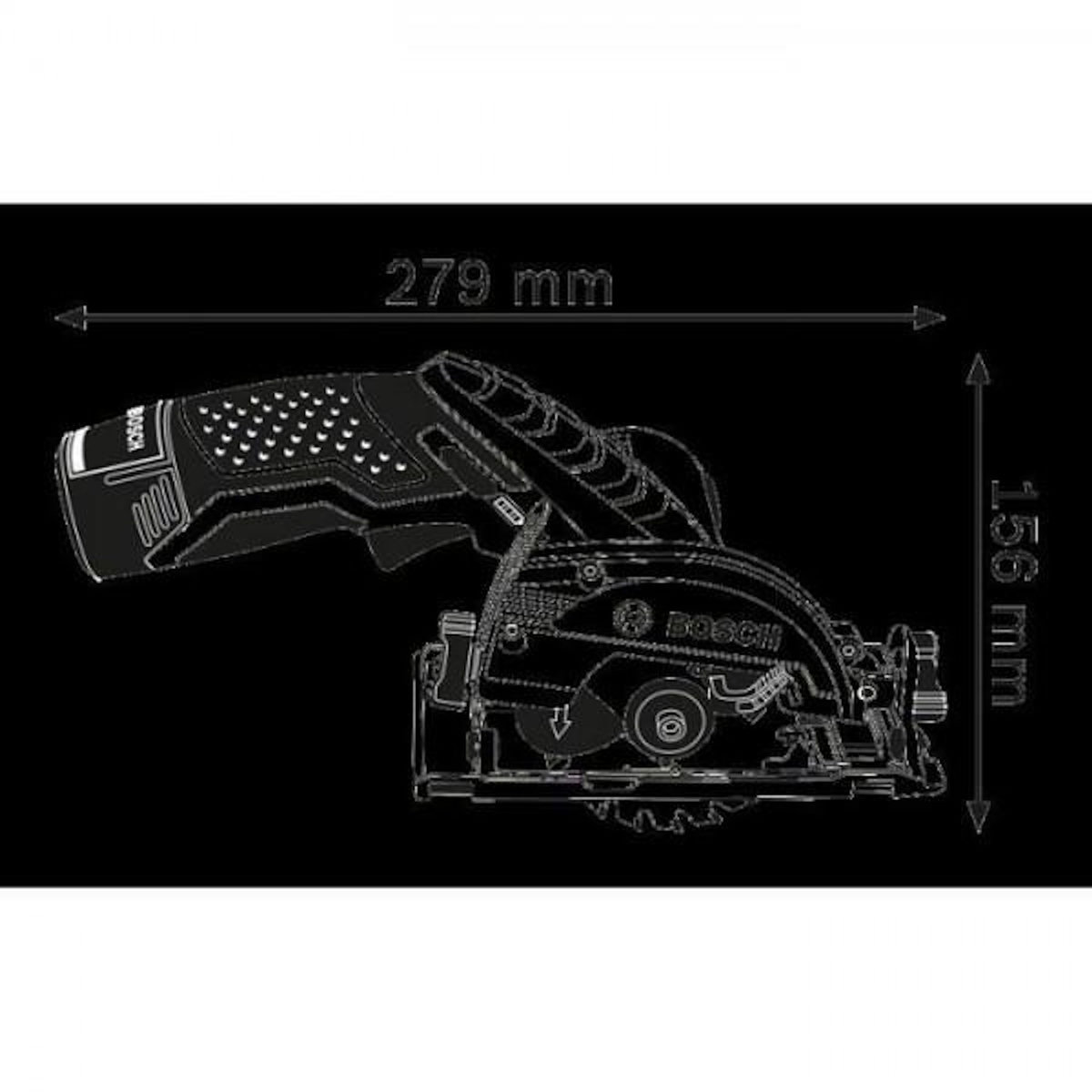 Bosch Professional Scie circulaire Bosch Professional GKS 12V-26 + 2 batteries 3,0Ah + L-Boxx - 06016A1005