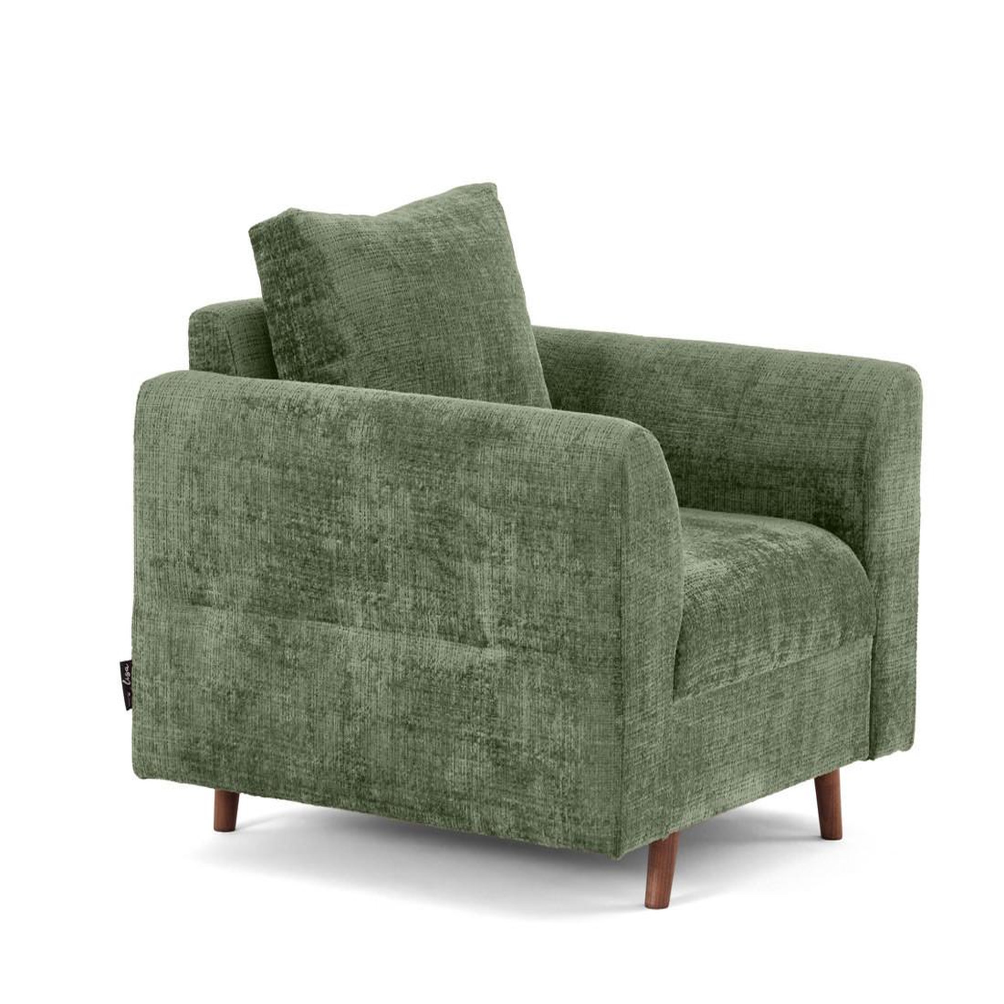 Voir la diapositive 3 : LISA DESIGN Rune - fauteuil en velours texturé