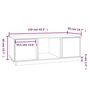 Voir la diapositive 6 : VIDAXL Table basse Marron miel 110x50x40 cm Bois massif de pin