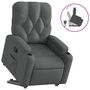 Voir la diapositive 2 : VIDAXL Fauteuil inclinable Gris fonce Tissu