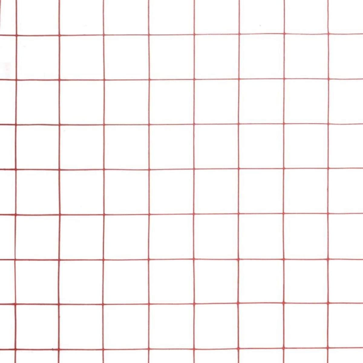 VIDAXL Grillage Acier avec revetement en PVC 10x0,5 m Rouge