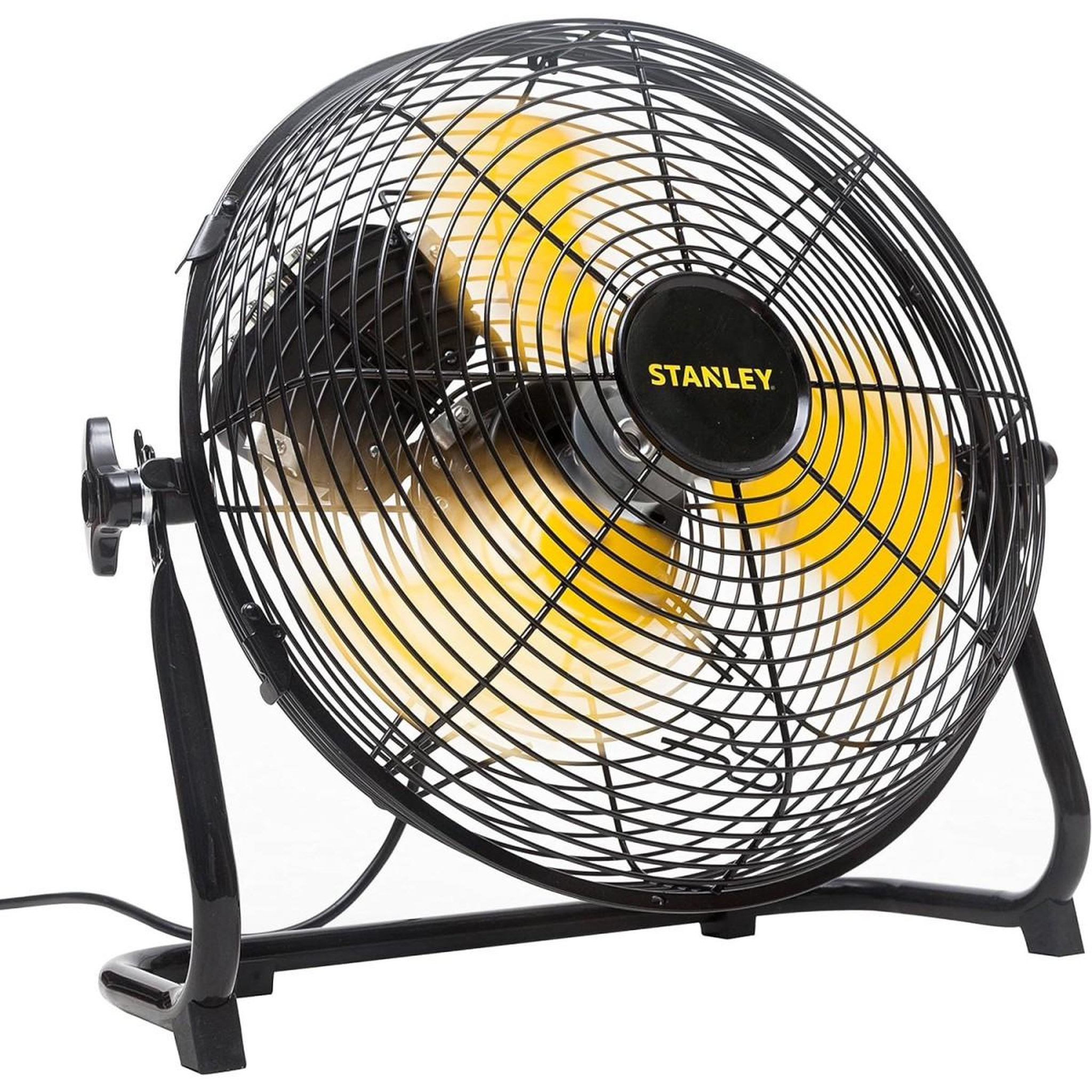 Voir la diapositive 4 : Stanley Ventilateur de sol 60W Ø30 cm 3 vitesses Orientable Débit d'air 2600m³/h STANLEY