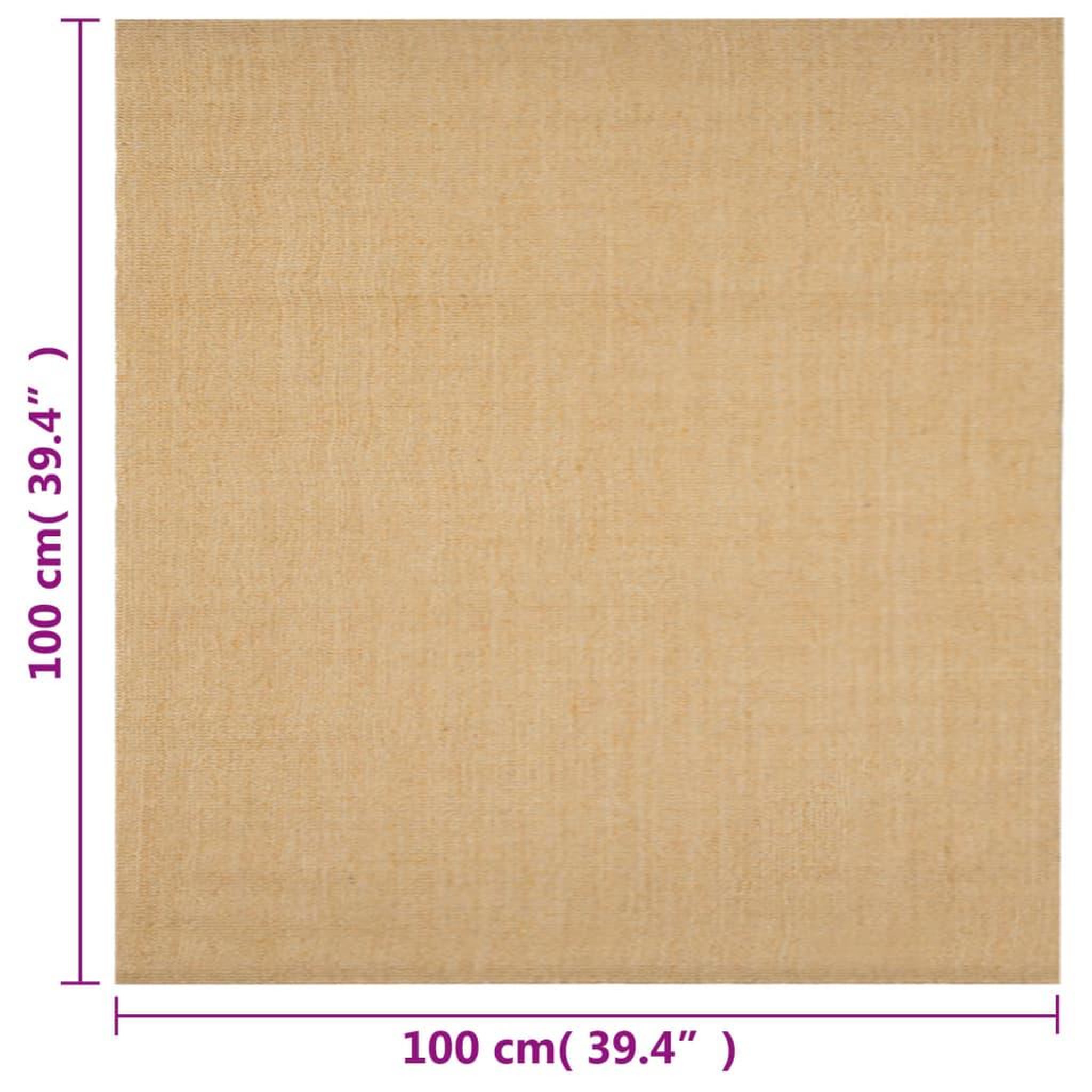 Voir la diapositive 6 : VIDAXL Tapis Sisal naturel 100x100 cm