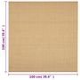 Voir la diapositive 6 : VIDAXL Tapis Sisal naturel 100x100 cm