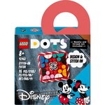 LEGO Dots 41963 Plaque à Coudre Mickey Mouse et Minnie Mouse, Kit de Création de Bijoux Personnalisés, Fabrique à Badge, Décoration Vêtements, Sacs à Dos