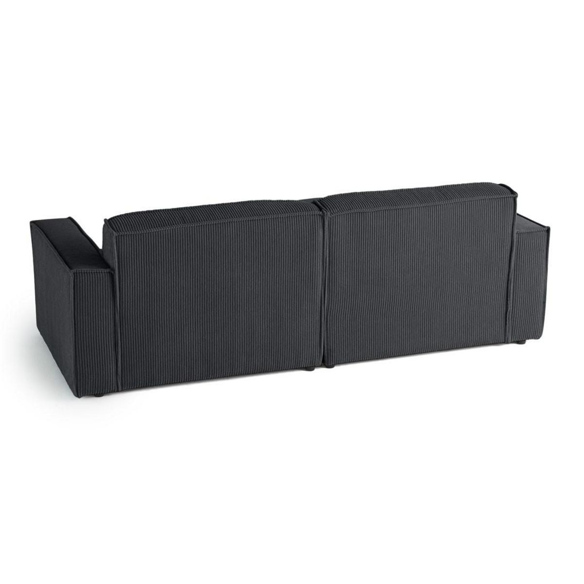 LISA DESIGN Spiaggia - canapé d'angle gauche - 4 places - en velours côtelé