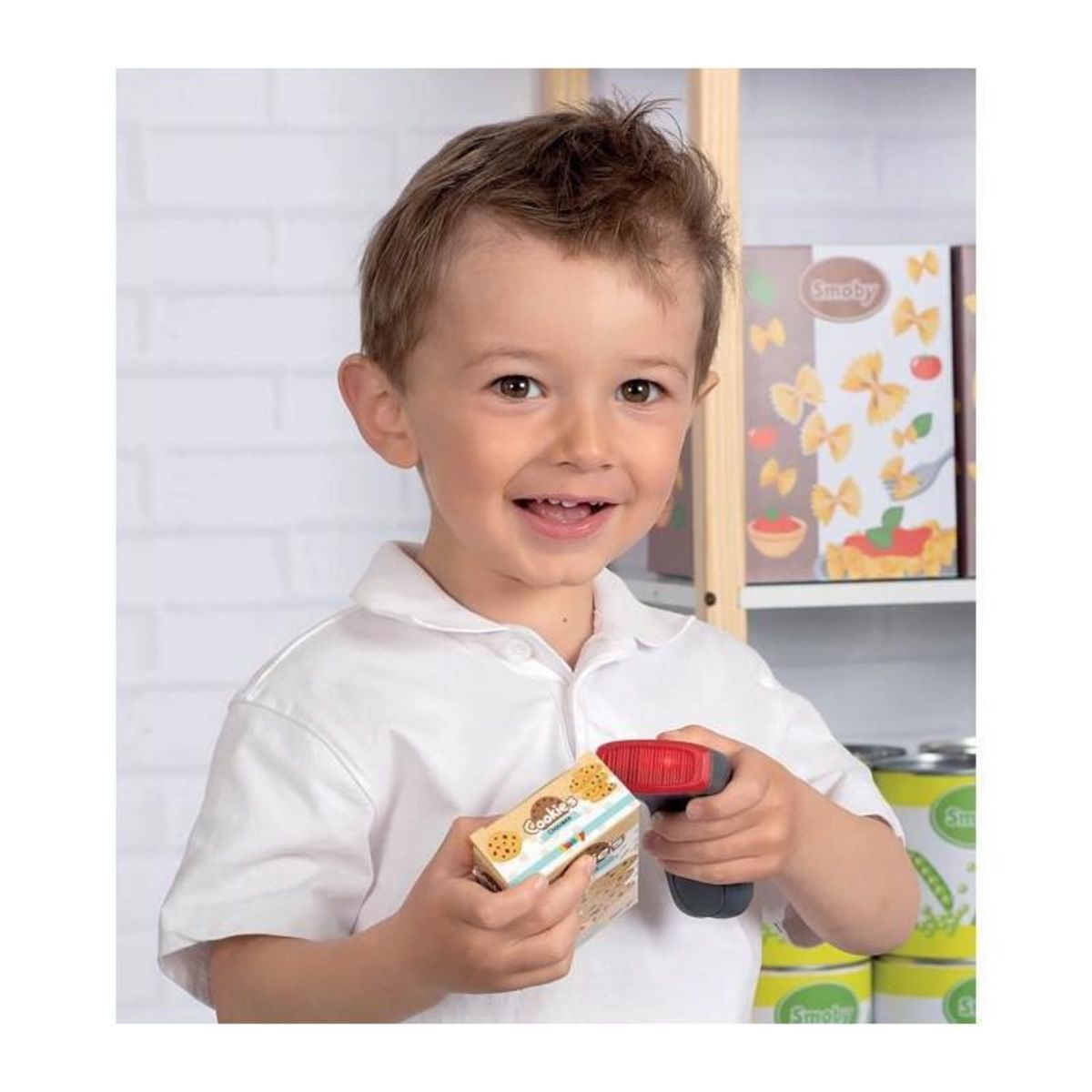 SMOBY Smoby grande caisse enregistreuse - 30 accessoires inclus - des 3 ans