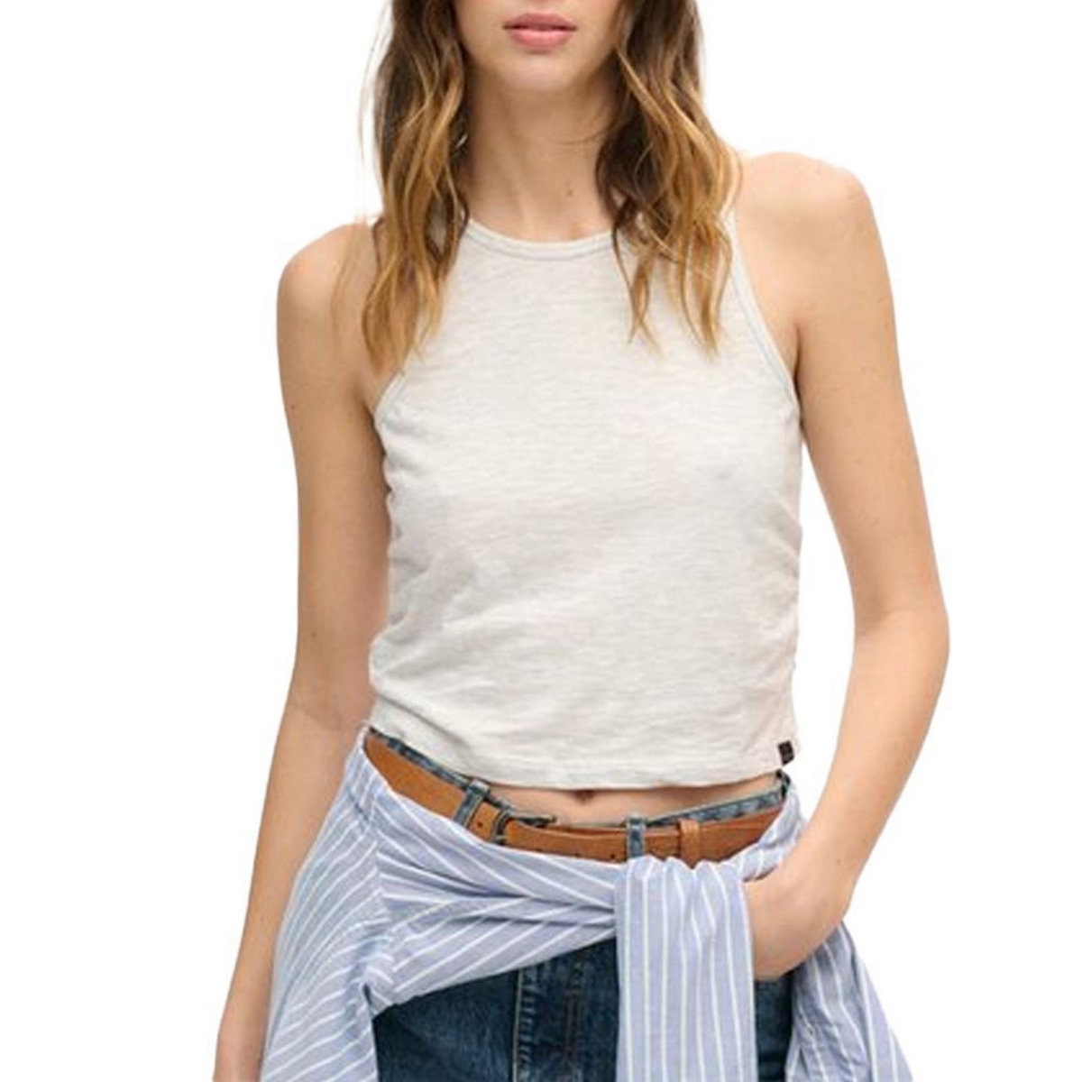 SUPERDRY Débardeur  Chiné Femme Superdry Superdry Ruched