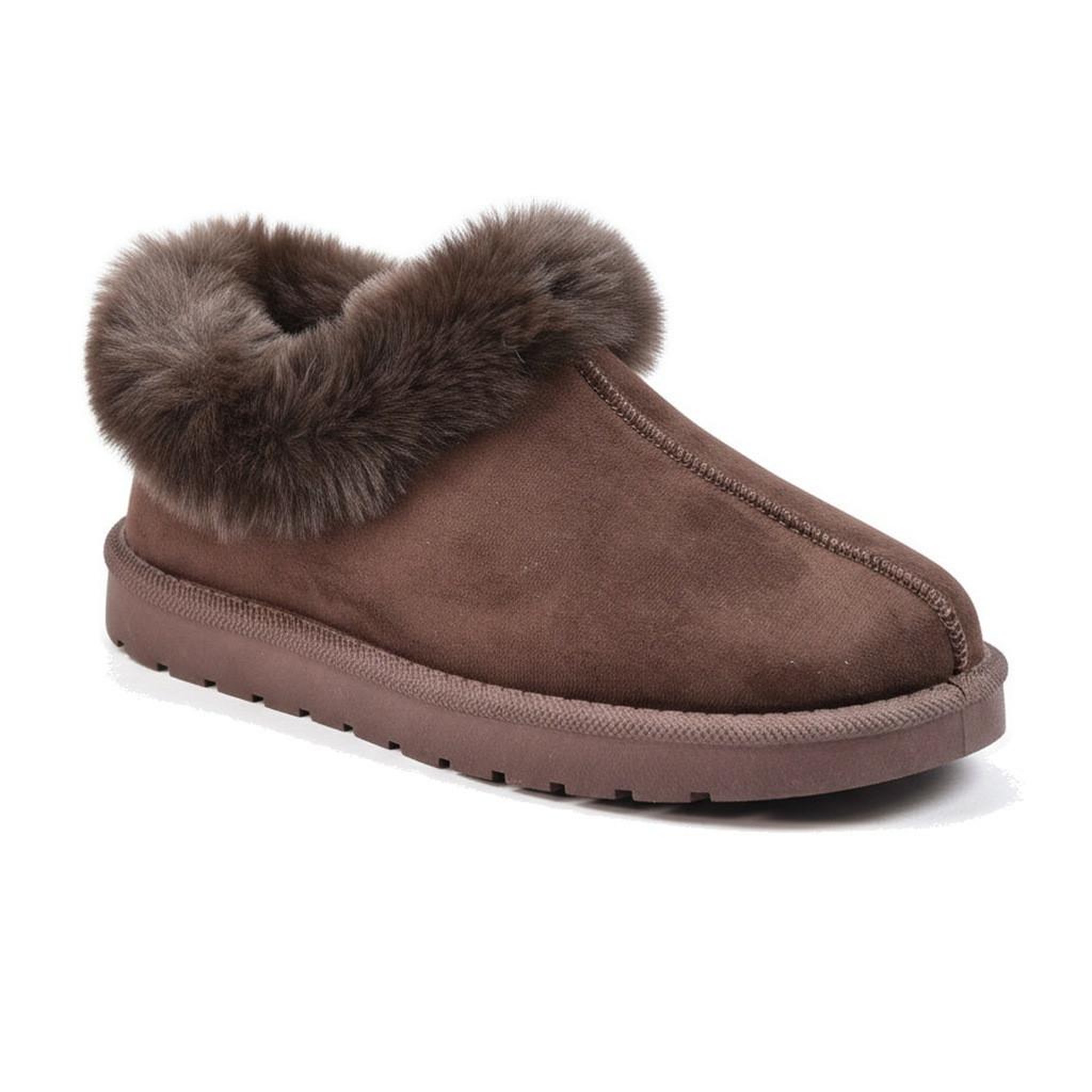Voir la diapositive 1 : OZABI OZABI Pantoufles Femme Hiver Scandinave, Semelle Crantée Intérieur Extérieur