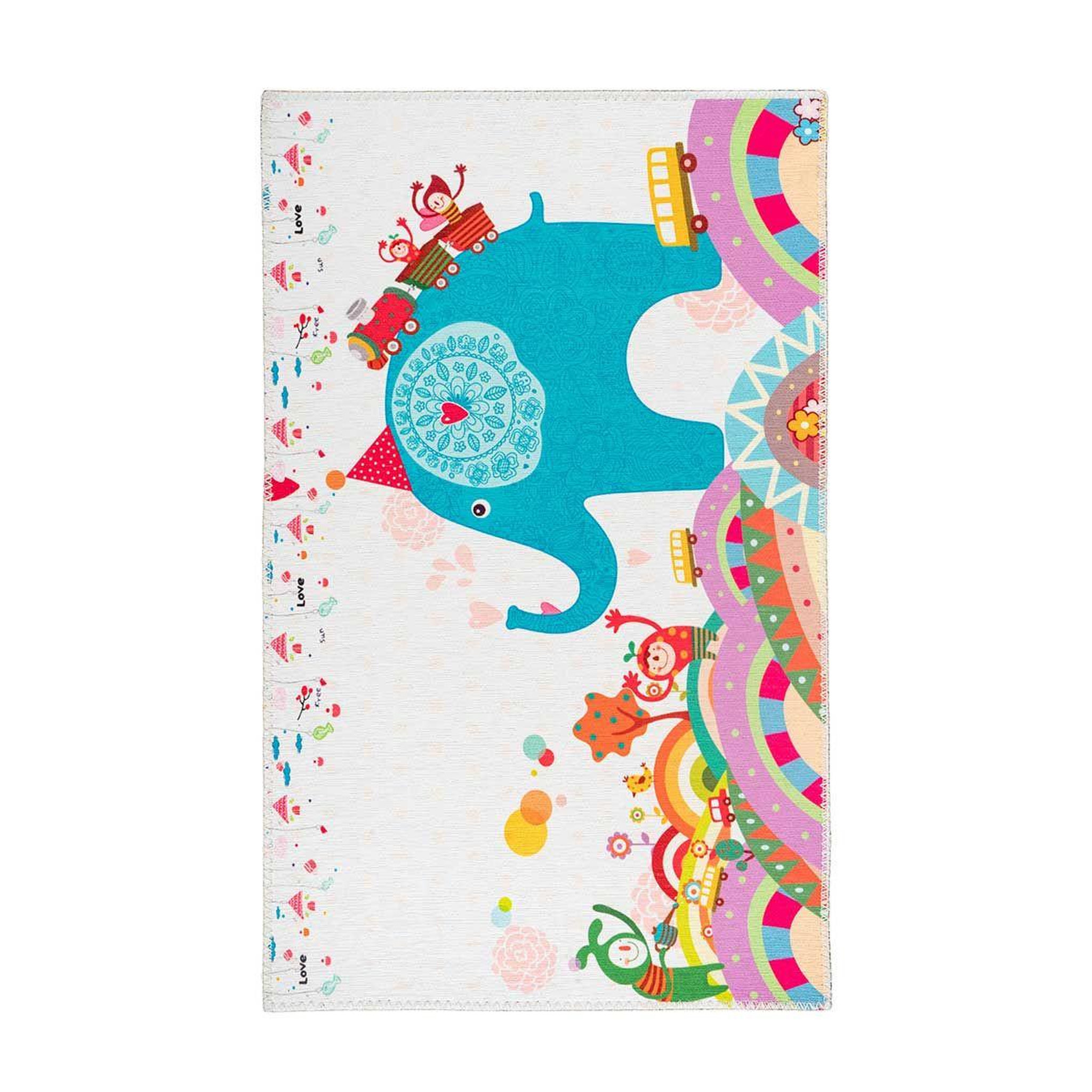 Voir la diapositive 1 : Paris Prix Tapis Enfant Imprimé  Coco  Multicolore