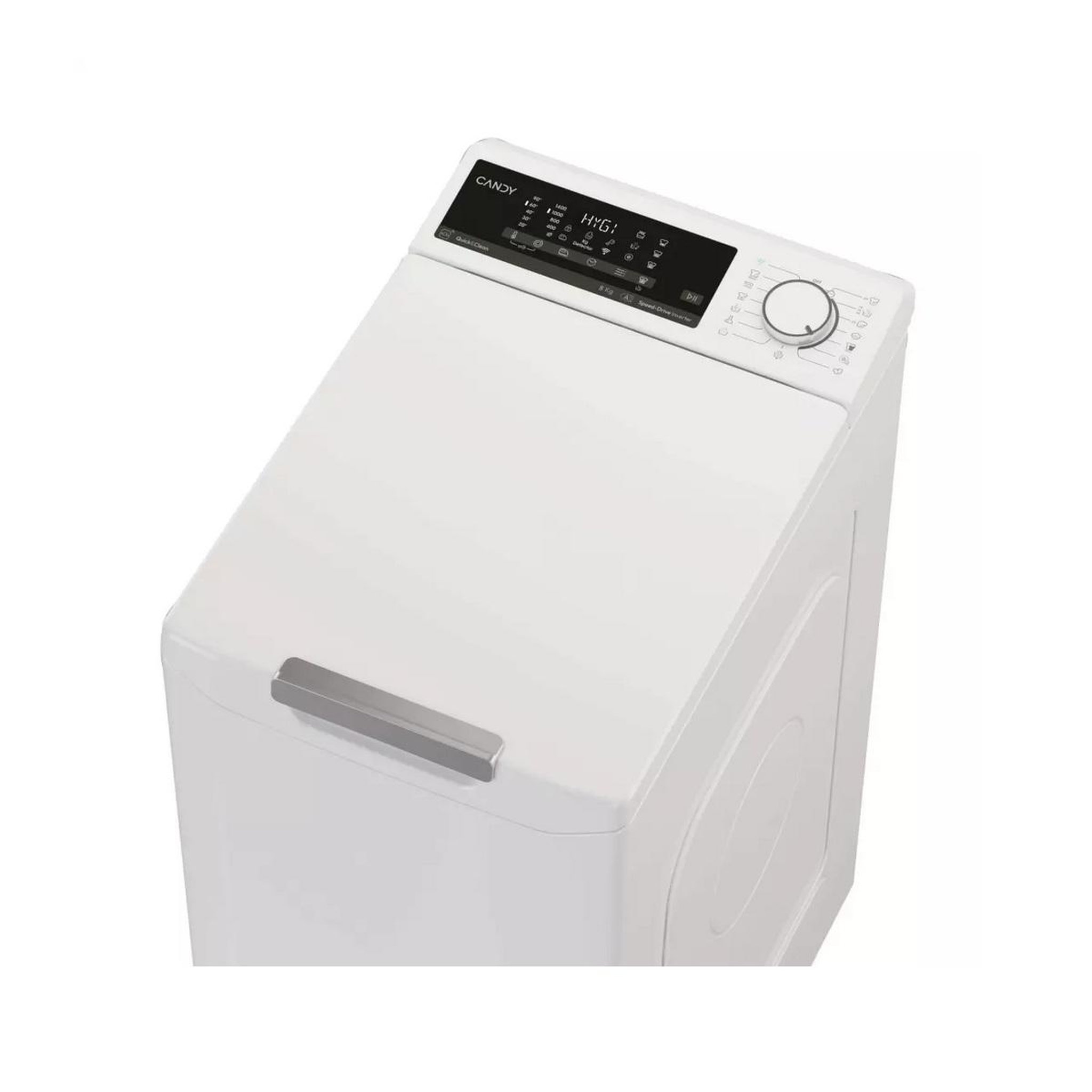 Voir la diapositive 3 : Candy Lave-linge top 8kg 1400 tours/min - tcas484tm5-ss