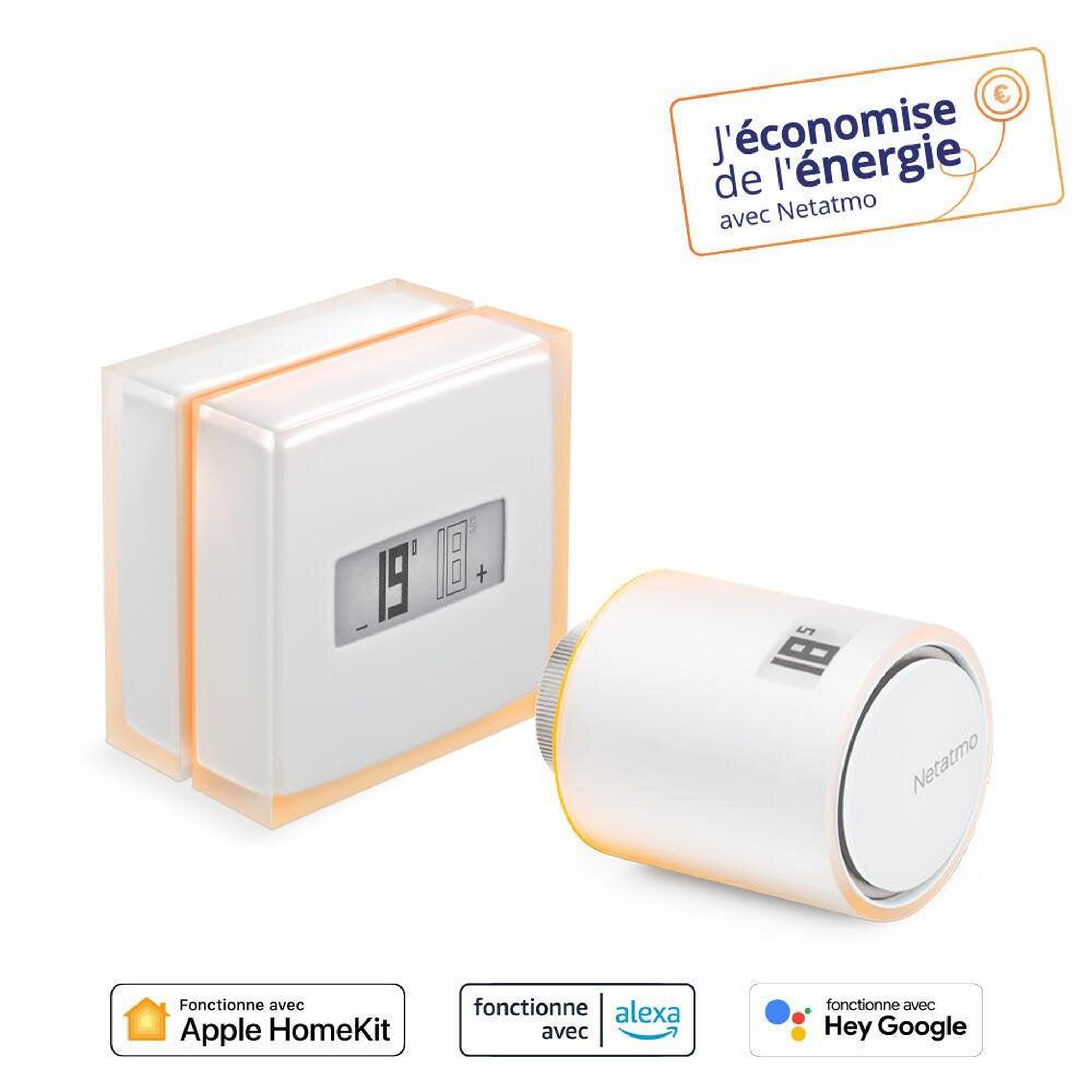 NETATMO Thermostat connecté chaudière filaire ou sans fil NETATMO