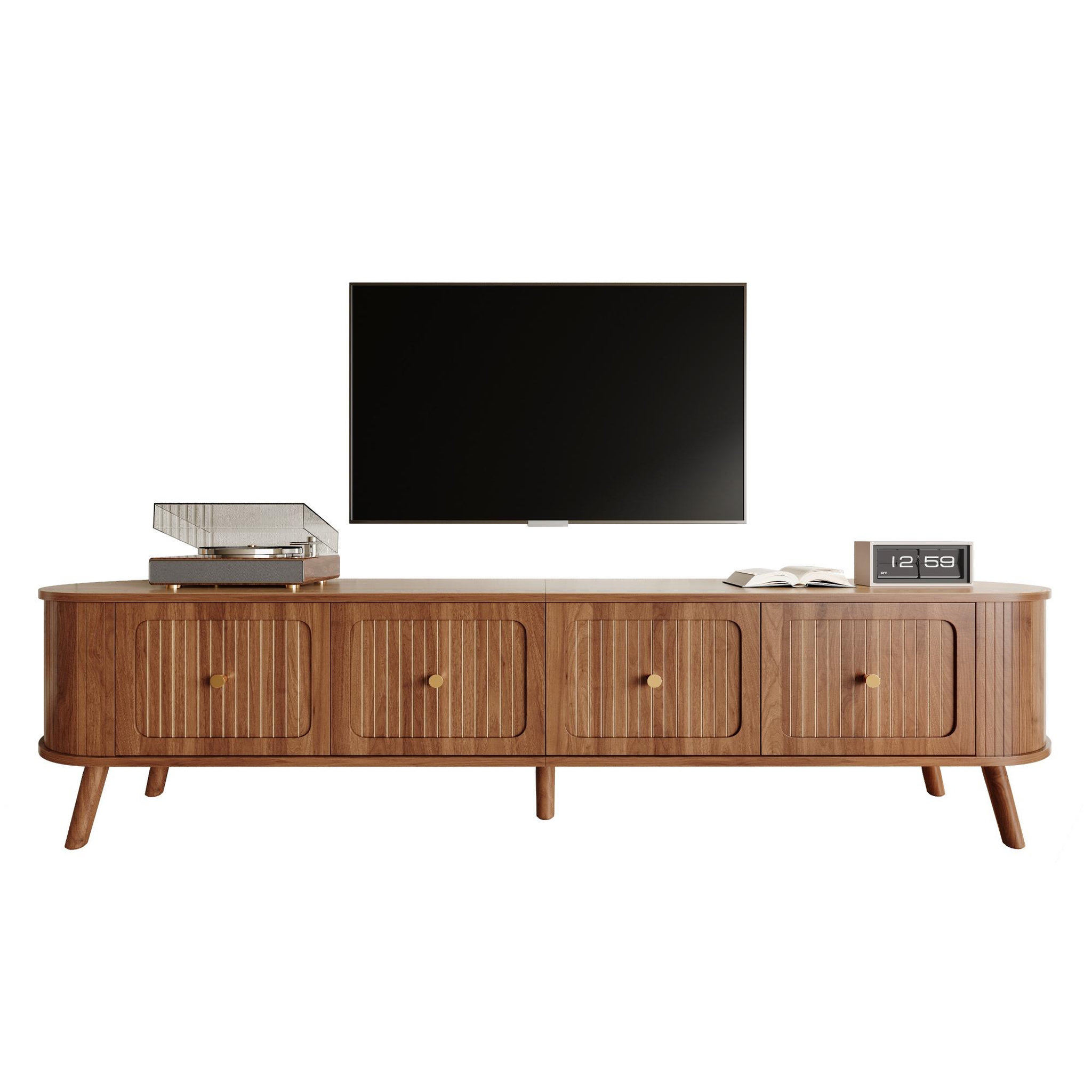 MERAX Meuble tv. Coloris disponibles : Marron