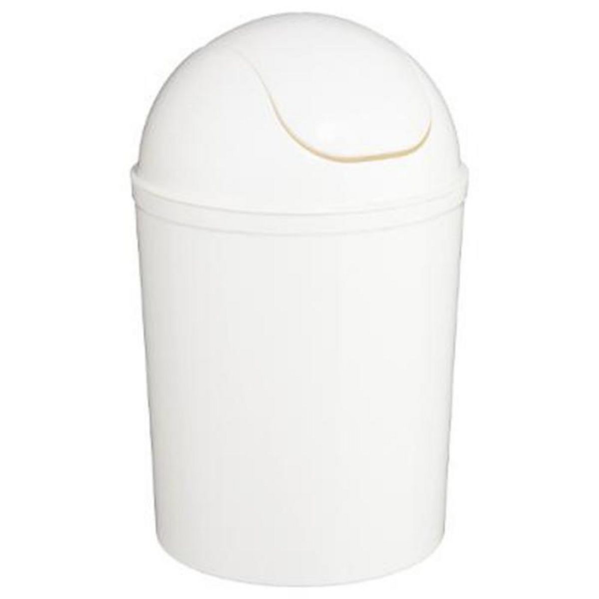 B BASIC & CO Poubelle de Salle de Bain   Essential  7L Blanc
