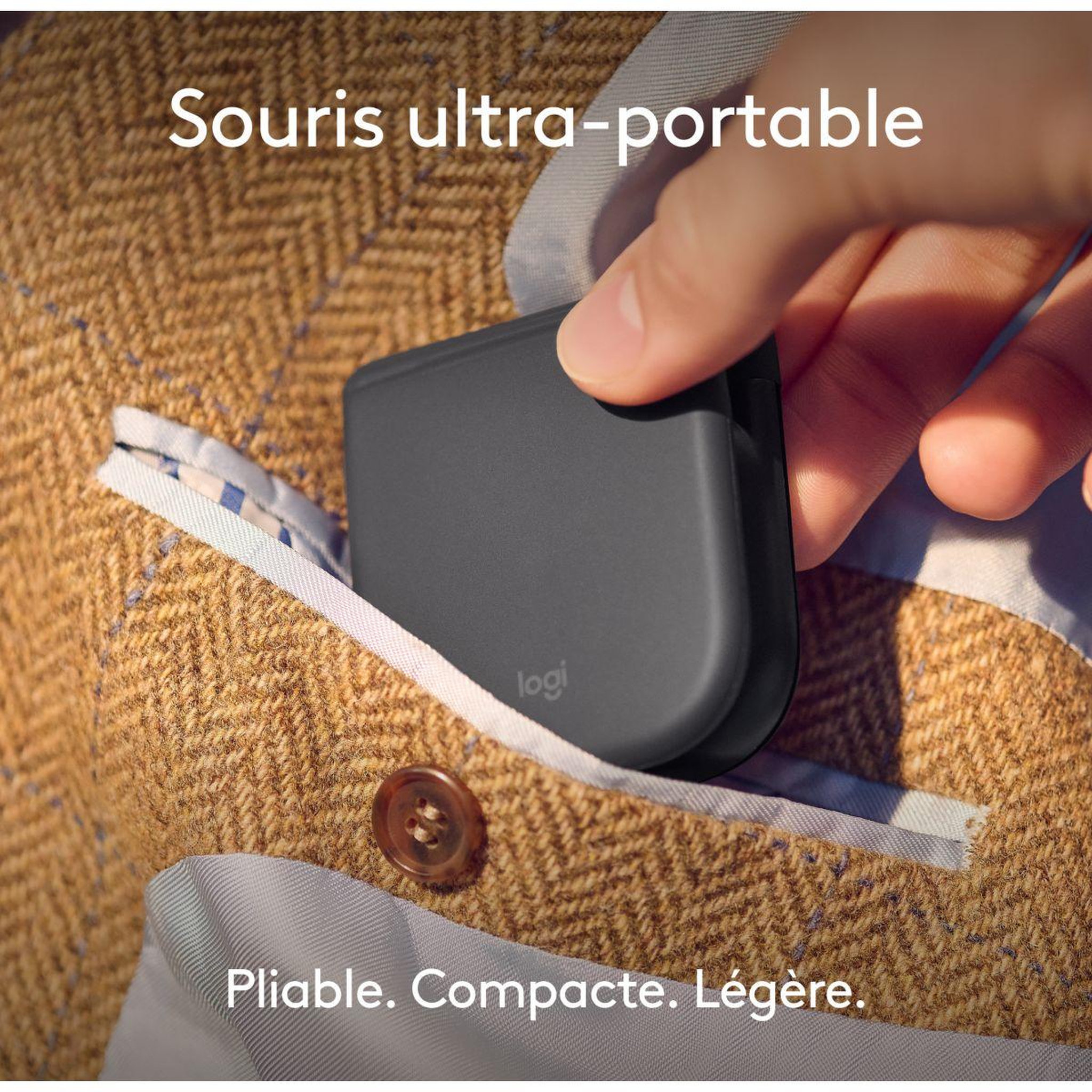 Voir la diapositive 2 : Logitech Souris sans fil mobi fold graphite
