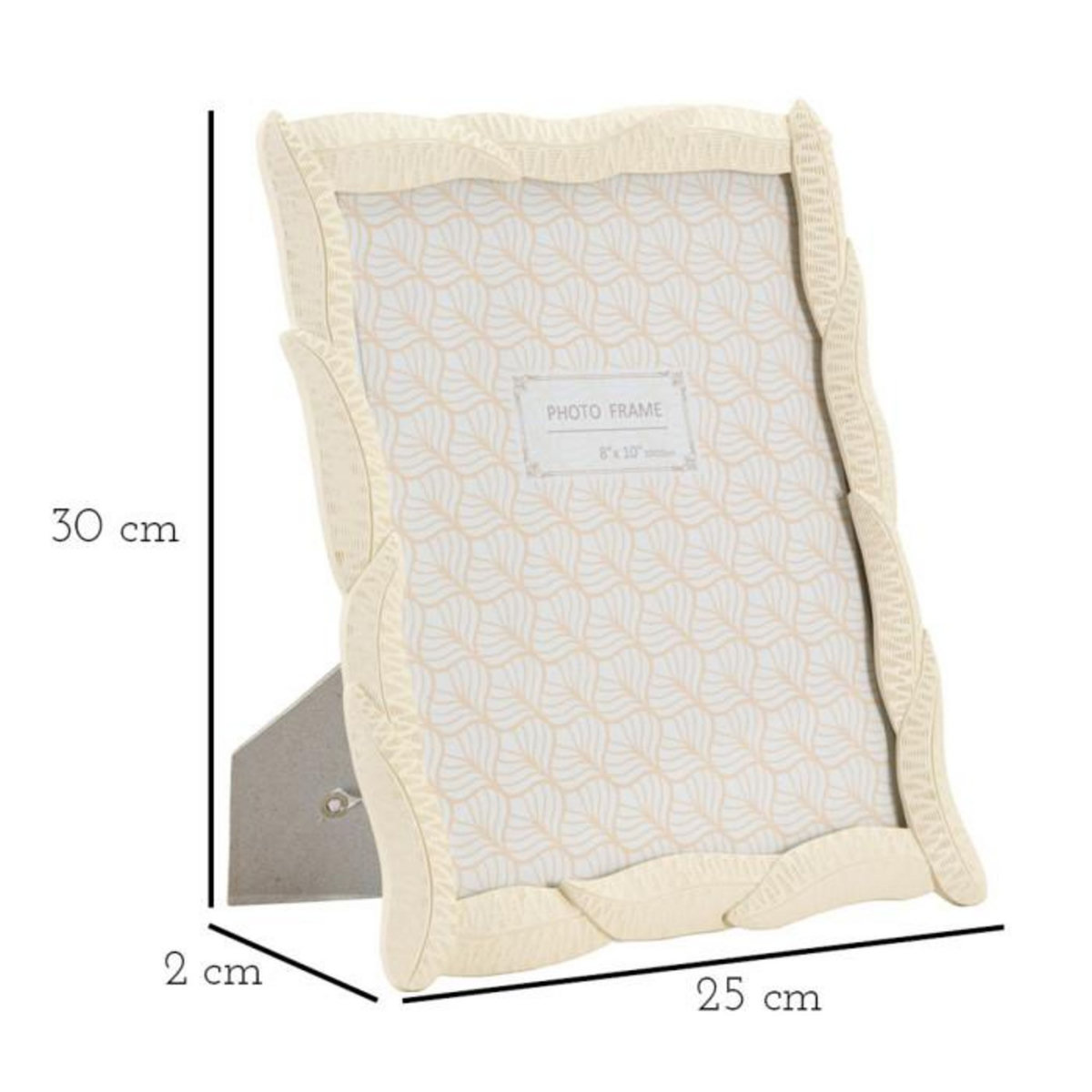 Paris Prix Cadre Photo Déco Feuilles  Snake  20x25cm Crème