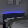Voir la diapositive 3 : VIDAXL Tete de lit a LED Bleu 144x5x78/88 cm Tissu