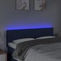 Voir la diapositive 3 : VIDAXL Tete de lit a LED Bleu 144x5x78/88 cm Tissu