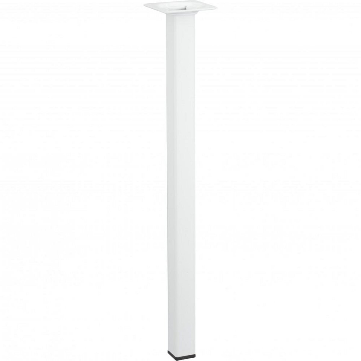 CENTRALE BRICO Pied de table basse carré fixe acier époxy blanc, 40 cm