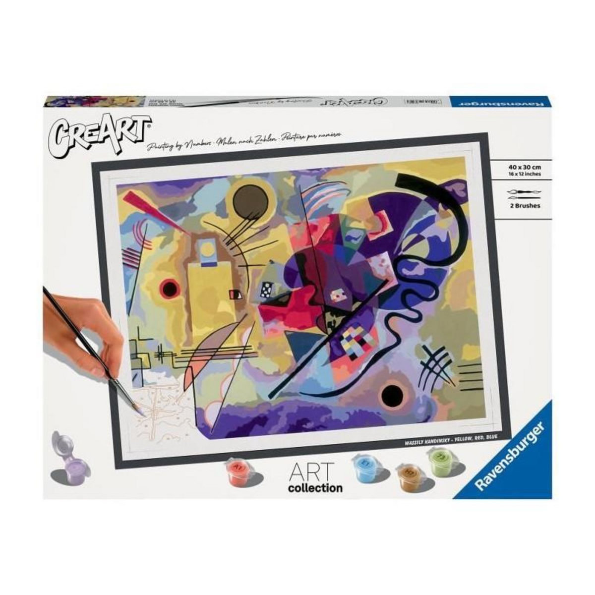 RAVENSBURGER CreArt grand format 30x40 cm Kandinsky, Des 12 ans, 23650, Ravensburger
