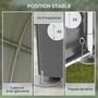 Voir la diapositive 6 : OUTSUNNY Abri de jardin tente de stockage portable abri de vélo garage pour extérieur avec cadre en métal galvanisé et grande porte, 1,2 x 1,8 m gris foncé