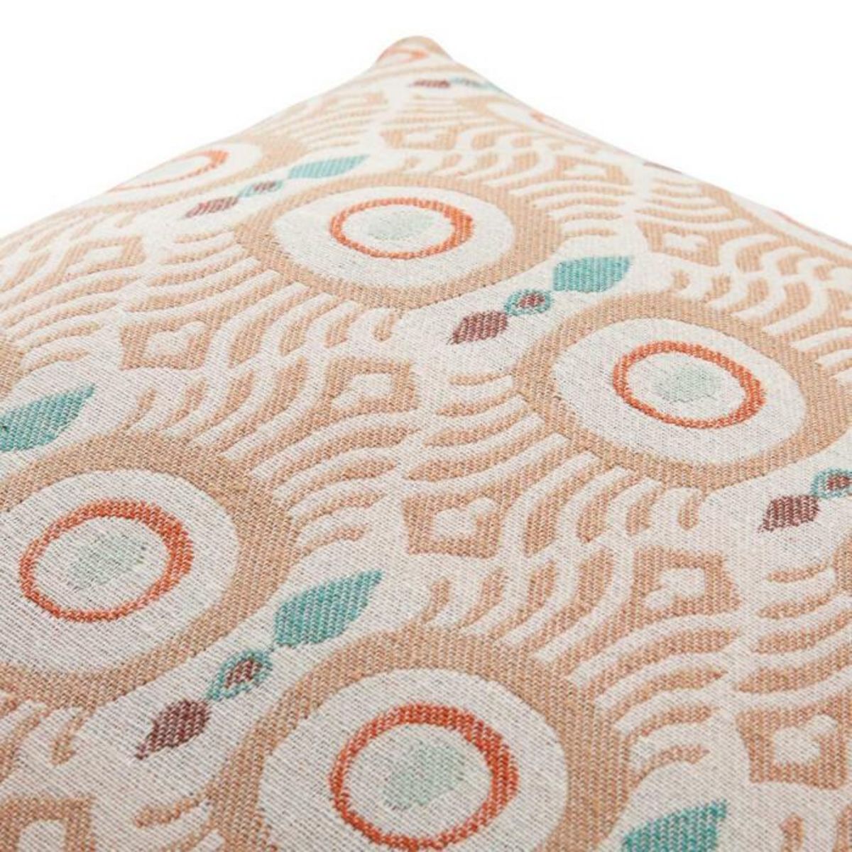 ATMOSPHERA Coussin Déco Jacquard  Ikat  50x50cm Multicolore