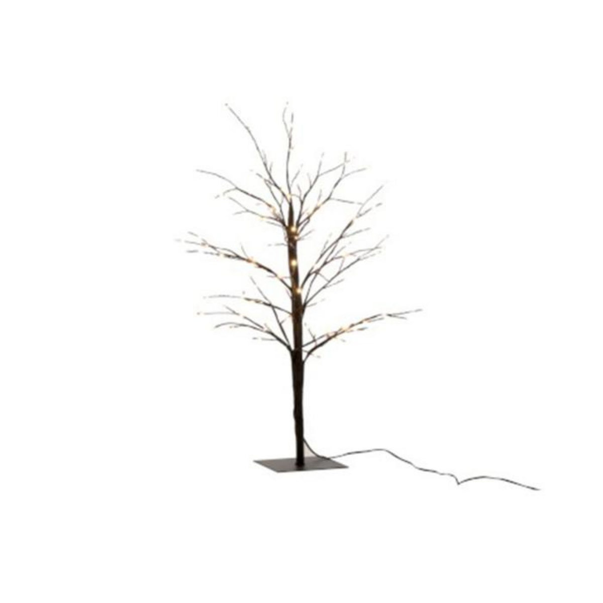 Paris Prix Plante Artificielle Déco LED  Arbre Nu  57cm Noir