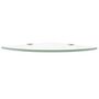 Voir la diapositive 3 : VIDAXL Etagere de coin + supports chromes Verre Transparent 35 x 35 cm