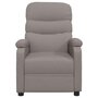 VIDAXL Fauteuil inclinable Taupe Tissu