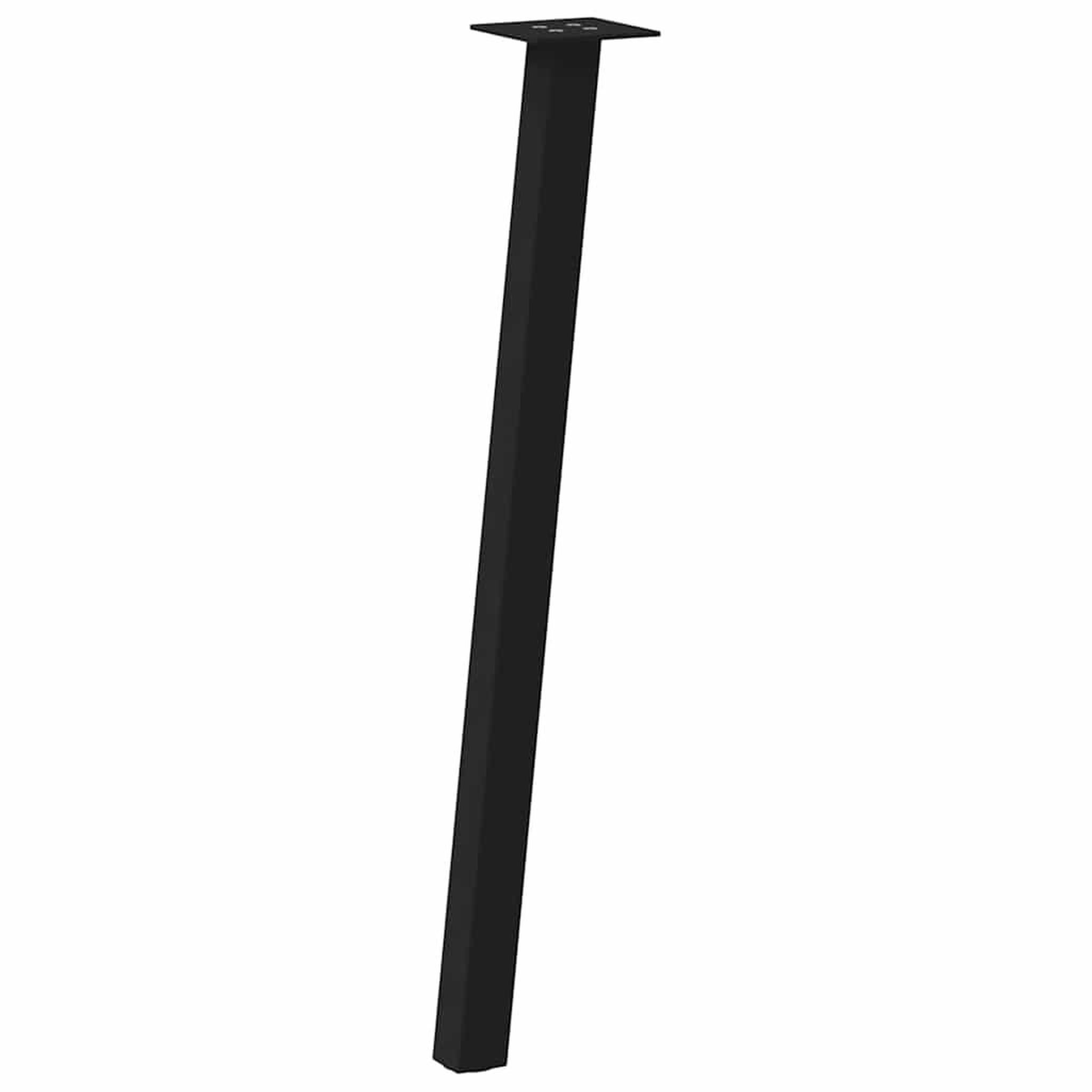 Voir la diapositive 4 : VIDAXL Pieds de table basse 4 pcs noir 72 cm acier