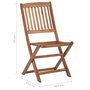 Voir la diapositive 6 : VIDAXL Chaises pliables de jardin lot de 6 Bois d'acacia solide