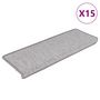 Voir la diapositive 2 : VIDAXL Tapis d'escalier autocollants 15 pcs 65x21x4 cm Beige