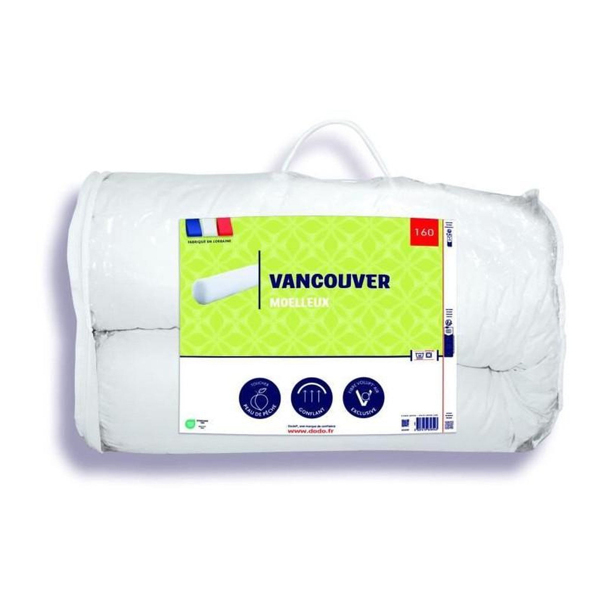 Voir la diapositive 3 : DODO Traversin VANCOUVER 160 cm - 100% Polyester - DODO