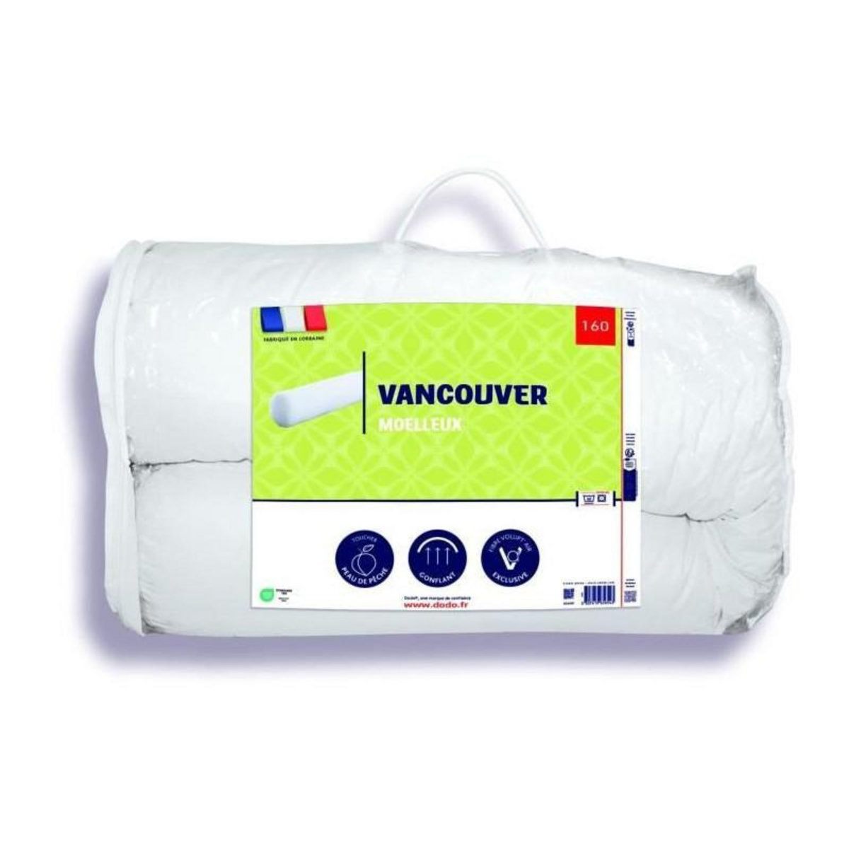 DODO Traversin VANCOUVER 160 cm - 100% Polyester - DODO