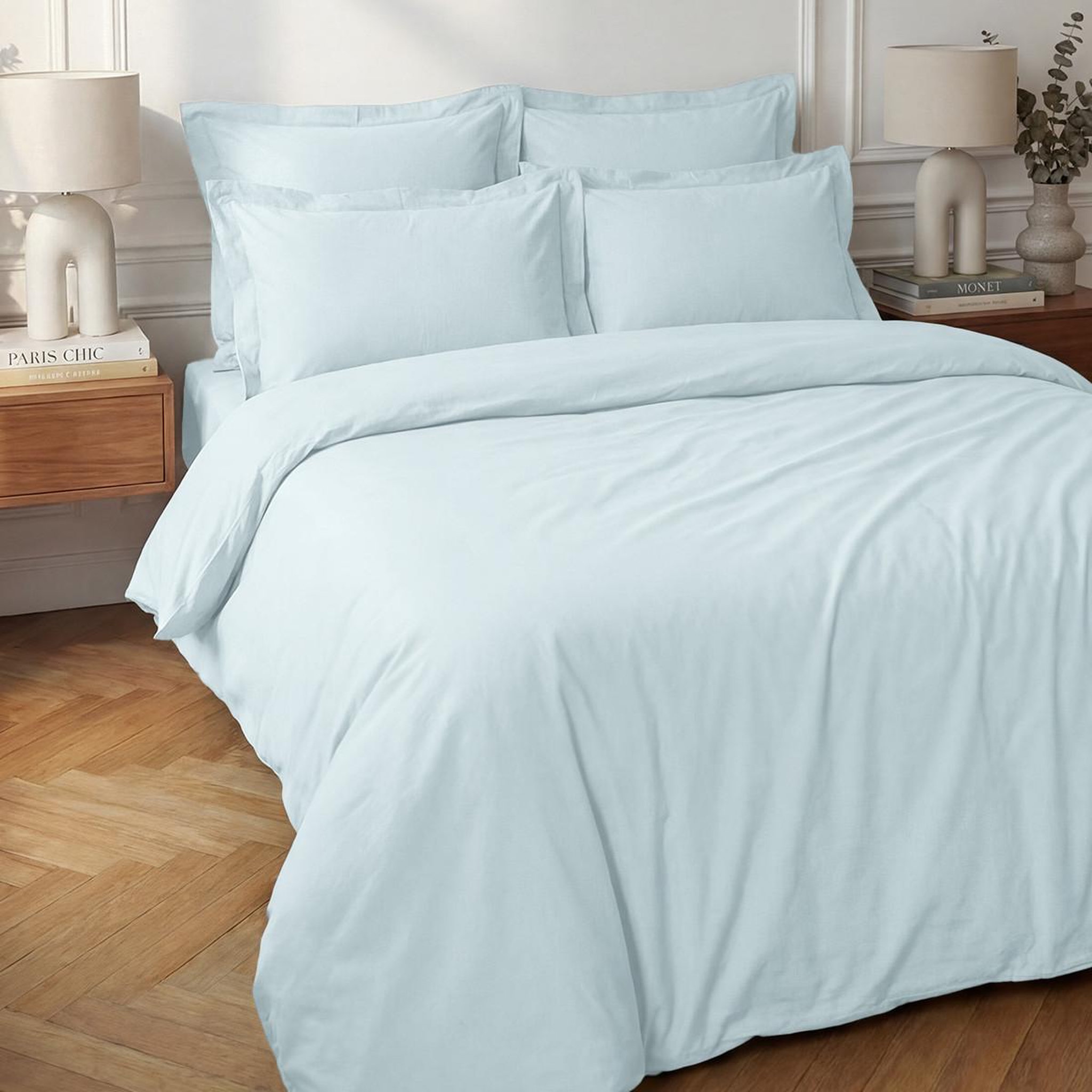 Voir la diapositive 1 : Sensei Maison Housse de couette en percale coton SOFT PERCALE