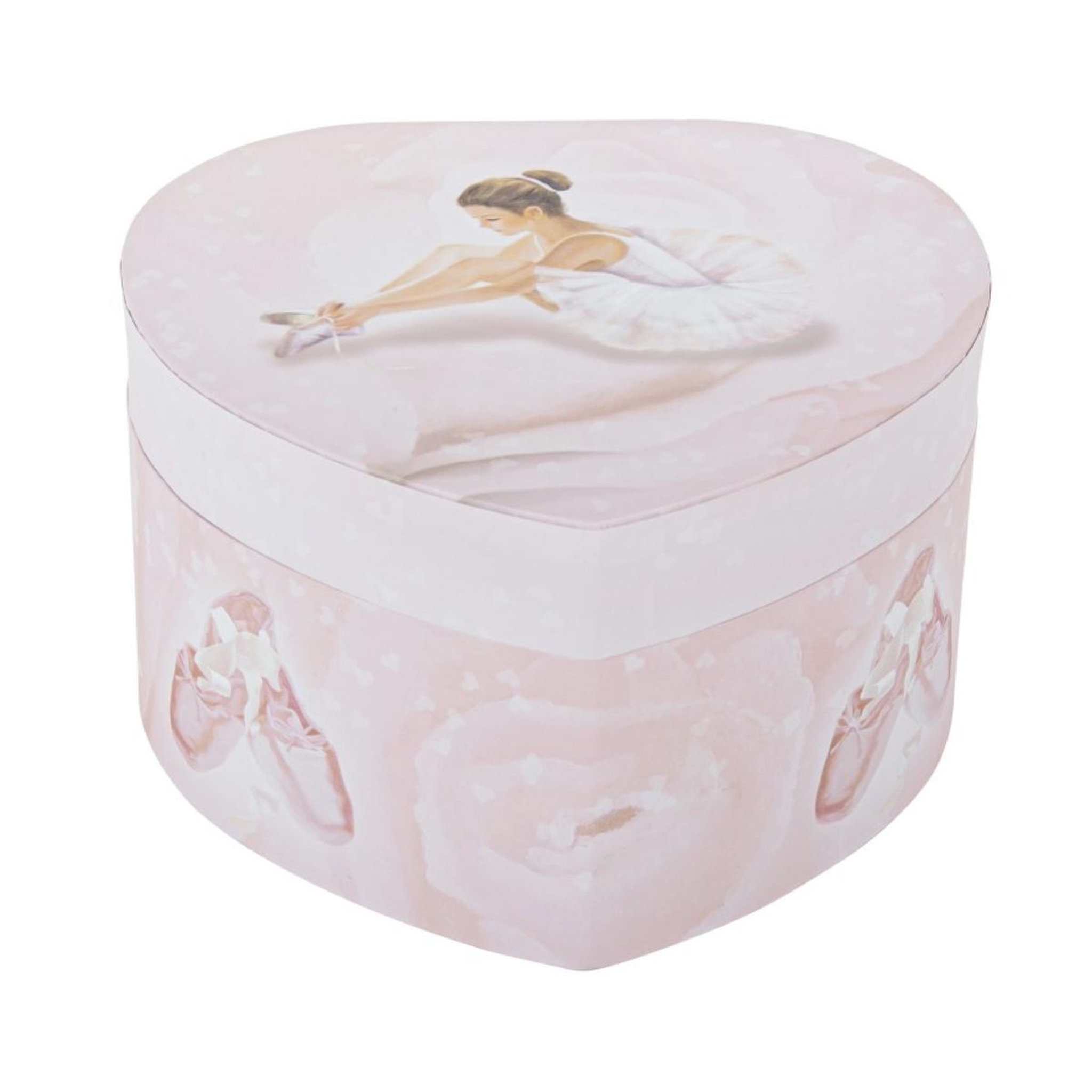 Trousselier Boite a musique Coeur Phosphorescent Ballerine Rose