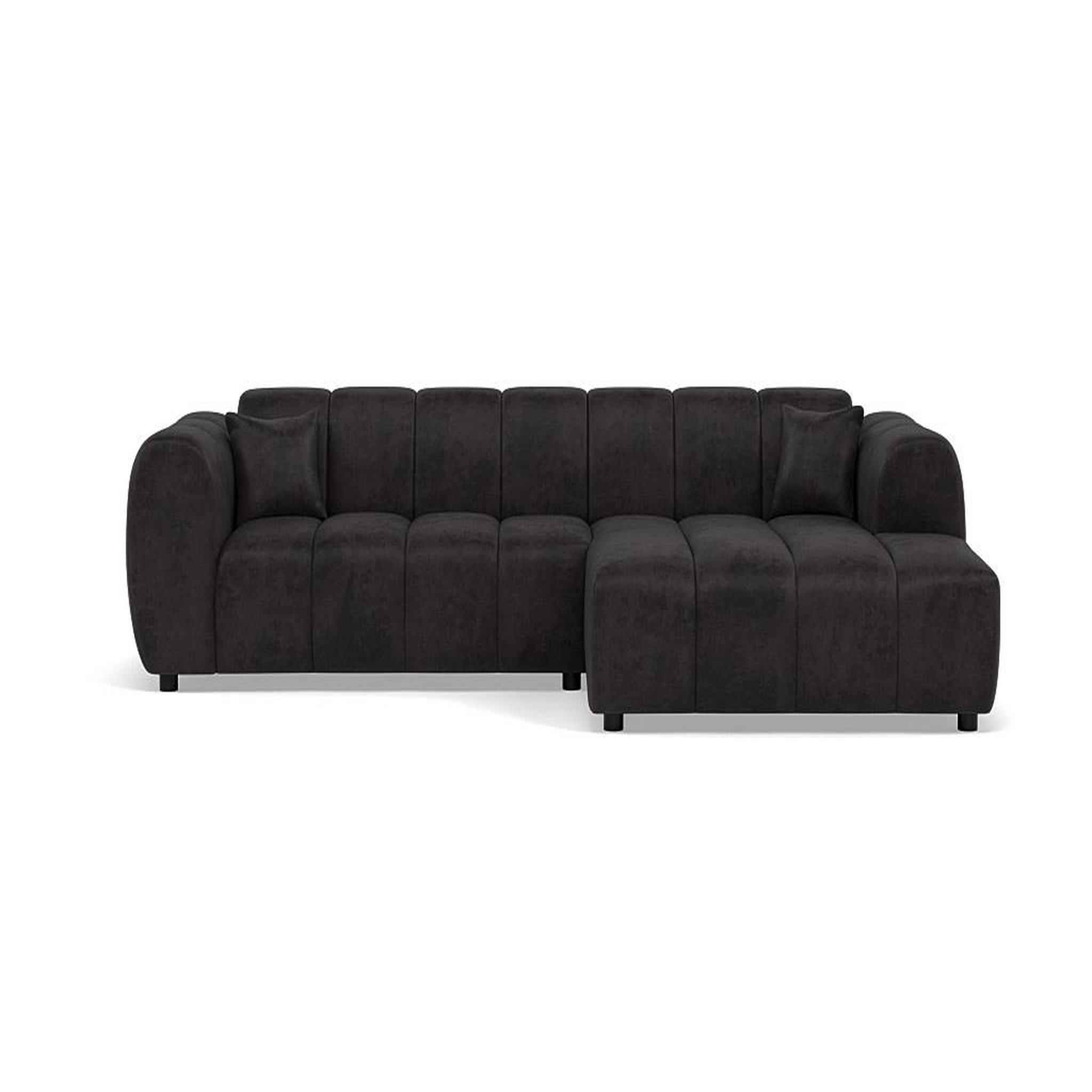 Voir la diapositive 1 : LISA DESIGN Curtis - canapé d'angle droit 4 places en simili
