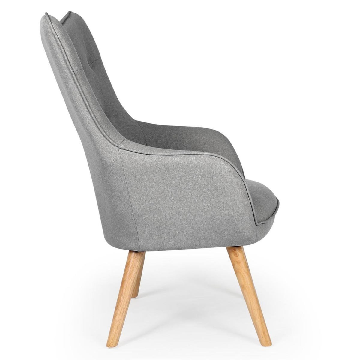 Paris Prix Fauteuil Scandinave  Aimee  67cm Gris Clair