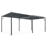 Voir la diapositive 5 : ID MARKET Pergola lames orientables 3x6 M gris anthracite