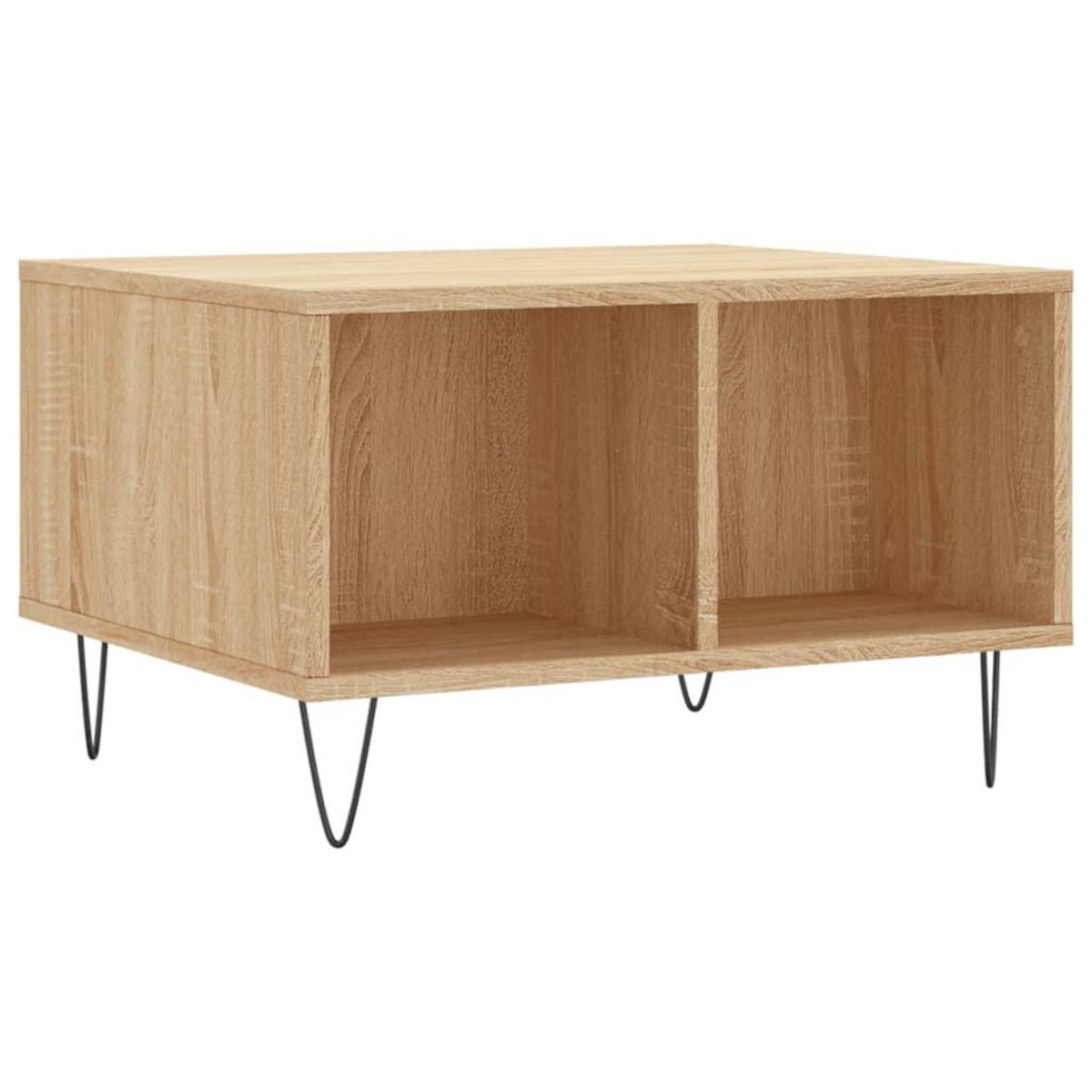 VIDAXL Table basse Chene sonoma 60x50x36,5 cm Bois d'ingenierie