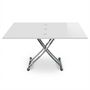 Voir la diapositive 2 : Paris Prix Table Basse Rectangulaire  Higher  150cm Blanc Laqué