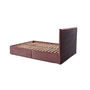 Voir la diapositive 6 : BEST MOBILIER Klimt - lit coffre - 160x200 - en velours - sommier inclus