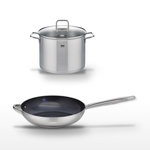 ELO Lot Poêle 32 cm & Faitout 26 cm Elo Profi Therm Platinum