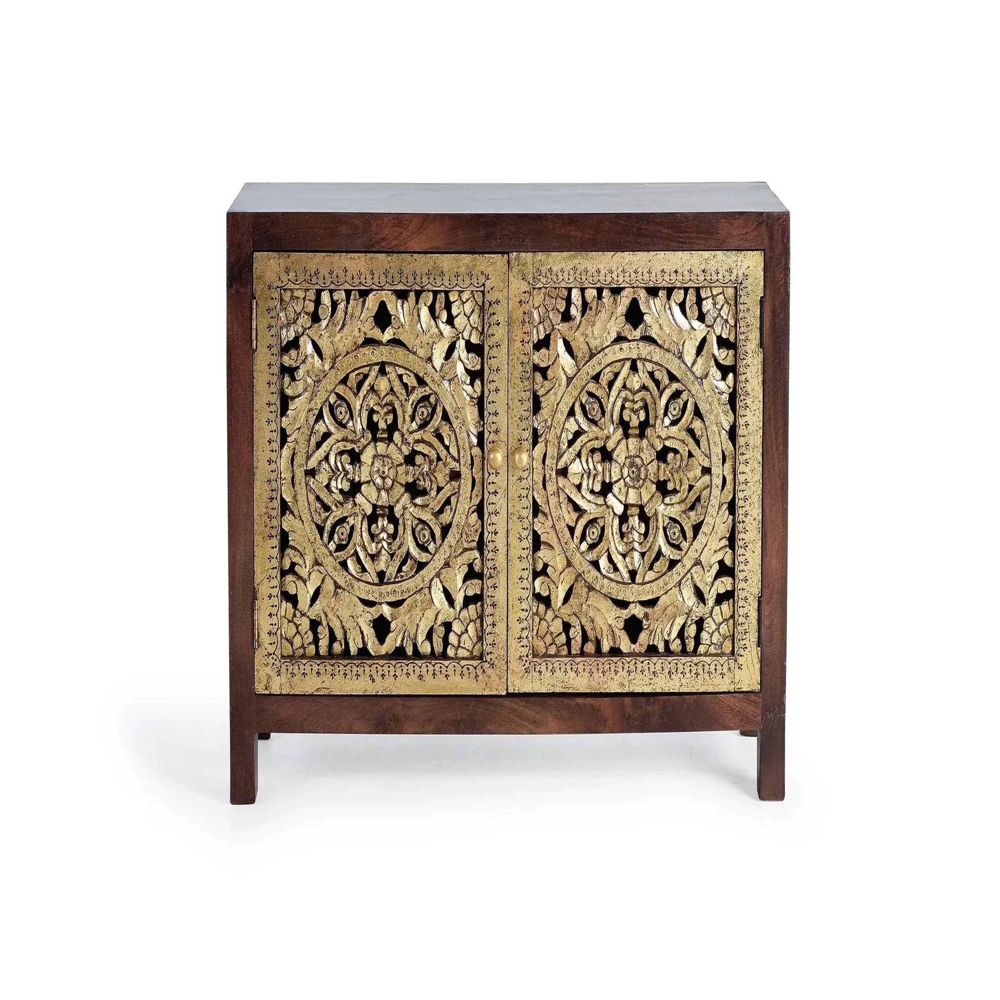 GINER Y COLOMER SL Commode en bois de manguier 110 cm style boho sculpté